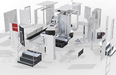 卧式加工中心三维动画制作